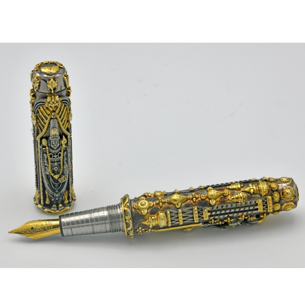 Pure silver tirupati balaji padmavati pen-limited edition po-315-01