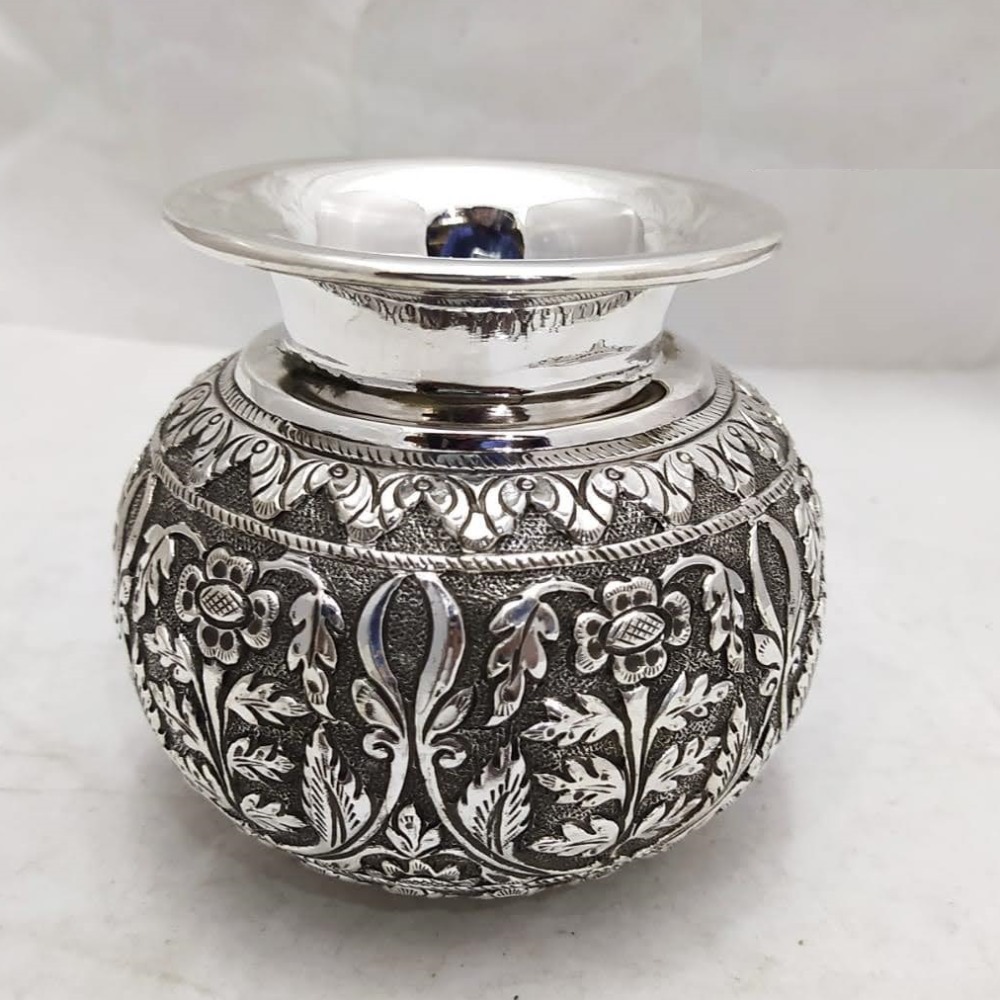 925 pure silver lota kalash in fine nakashii work po-165-03
