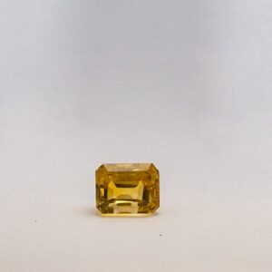 4.01ct square yellow topaz