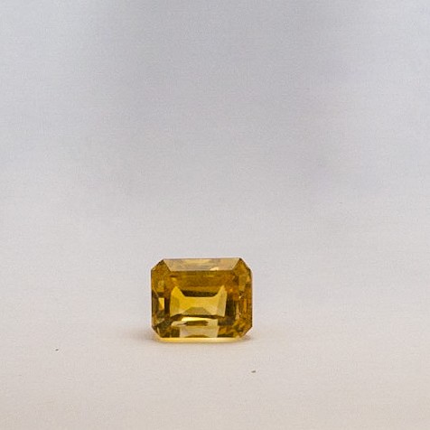 4.01ct square yellow topaz