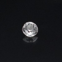 1.070ct round white sapphire