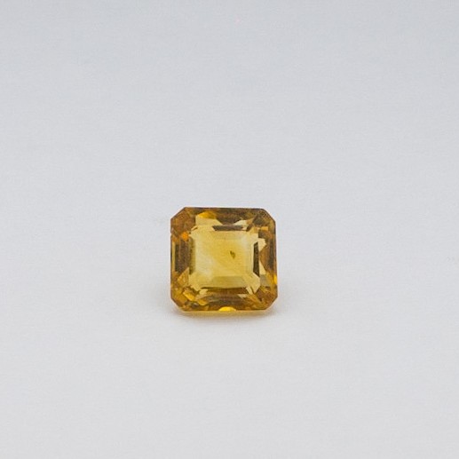 8468ct asscher orange topaz