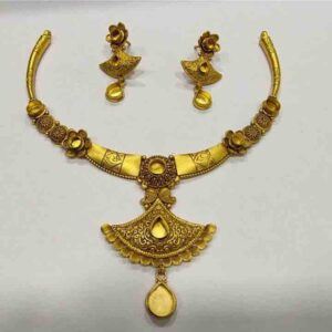 Gold Antique Bridal Necklace Set
