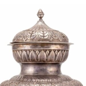 A 20c Colonial Indian Solid Silver vase , KUTCH C 1901
