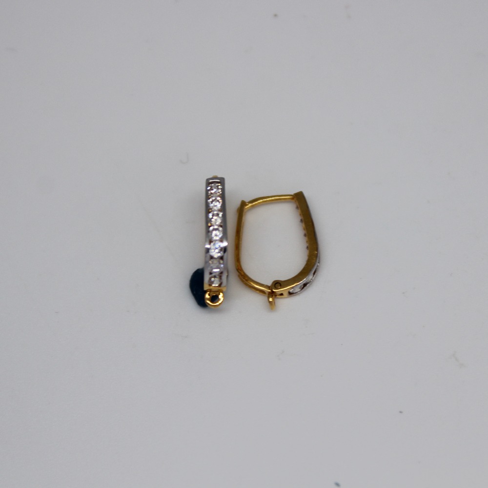 Cz studded u, v, o shaped bali - Image 3