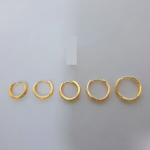 Cz studded u, v, o shaped bali