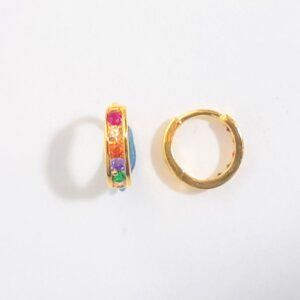 Cz studded u, v, o shaped bali