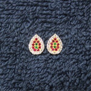 CZ studded fancy gold Nose Pin (Nath)