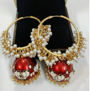 Gold plated jhumkhi