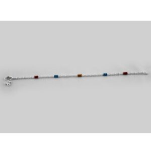 925 Sterling Silver Colorful Payal JP-P07