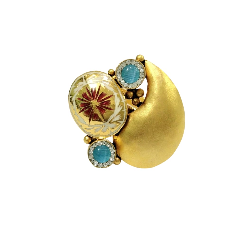 22k Gold Glam Ring LR8224