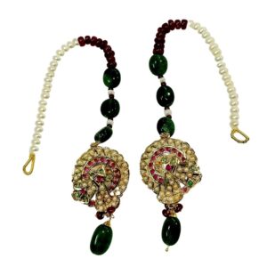 Gold Loopy Bends Design Necklace Set JS208