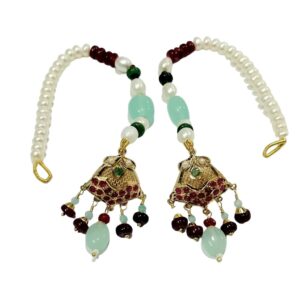 Gold Sparkling Design Necklace Set JS939