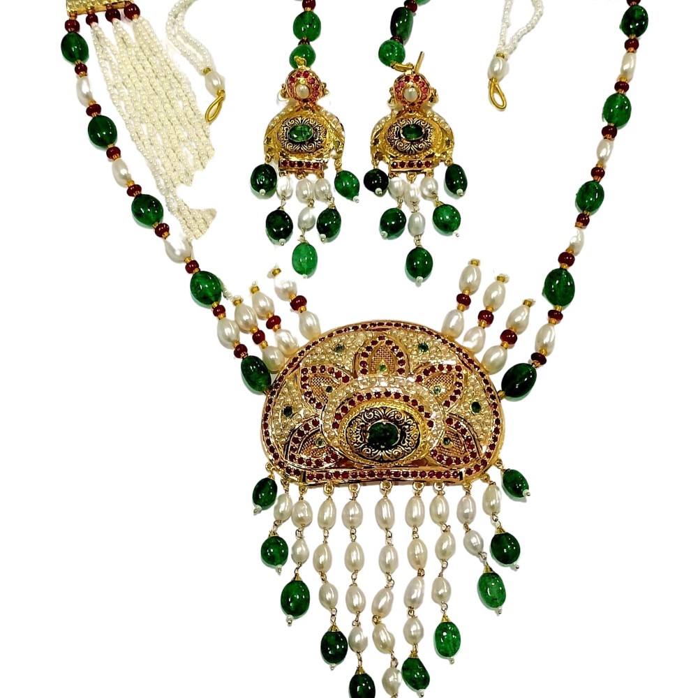 Gold classy design necklace set js928