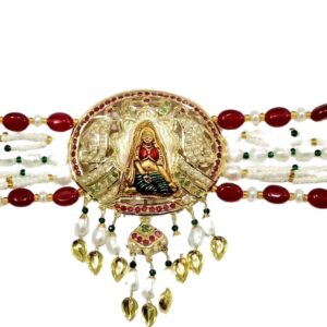 Gold Unique Fancy Necklace Set JS732