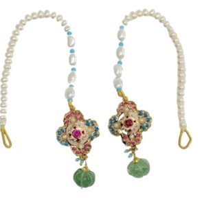 Gold Beautiful Fancy Necklace Set JS427