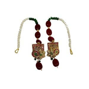 Gold delite fancy necklace set js725