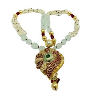 Gold Stunning Fancy Necklace Set JS396