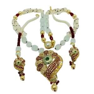 Gold Stunning Fancy Necklace Set JS396