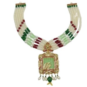Gold Elegant Fancy Necklace Set JS284