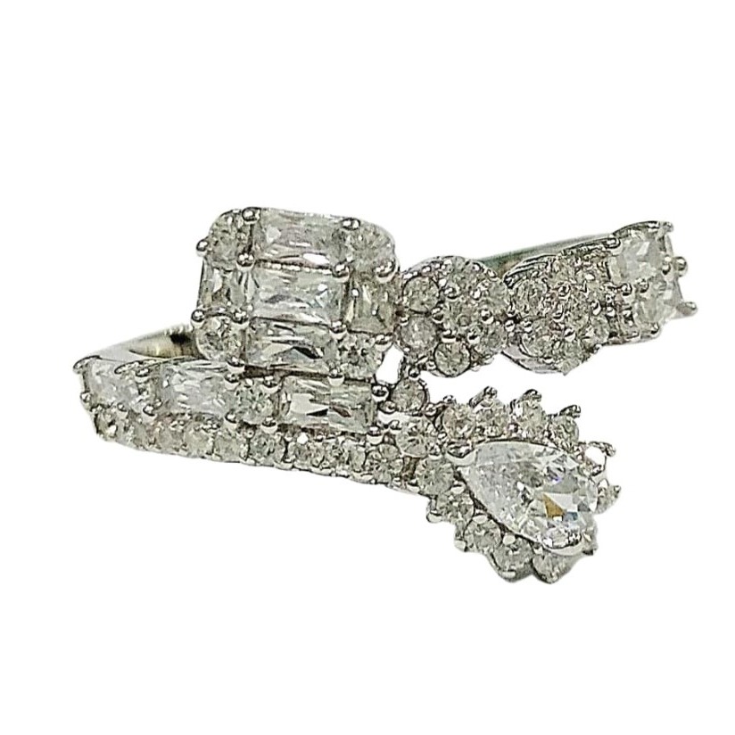 Silver lightweight ladies rings slr463