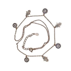 Silver Loopy Bends Chain SCH584