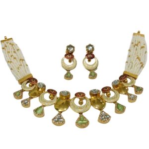Gold necklace set ans2827