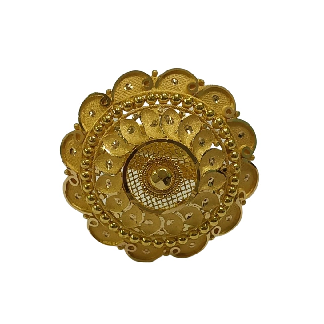 22K Gold Loopy Bends Ladies Ring LR5788