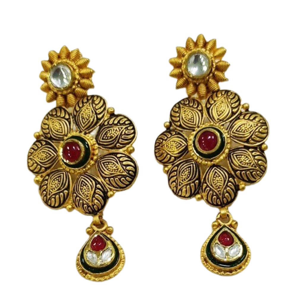 916 yellow gold modern design pendant set ans9450