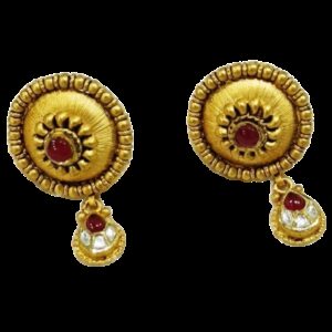 916 yellow gold delicate design pendant set ans9449