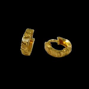 22k yellow gold trendy ethnic bali w6318