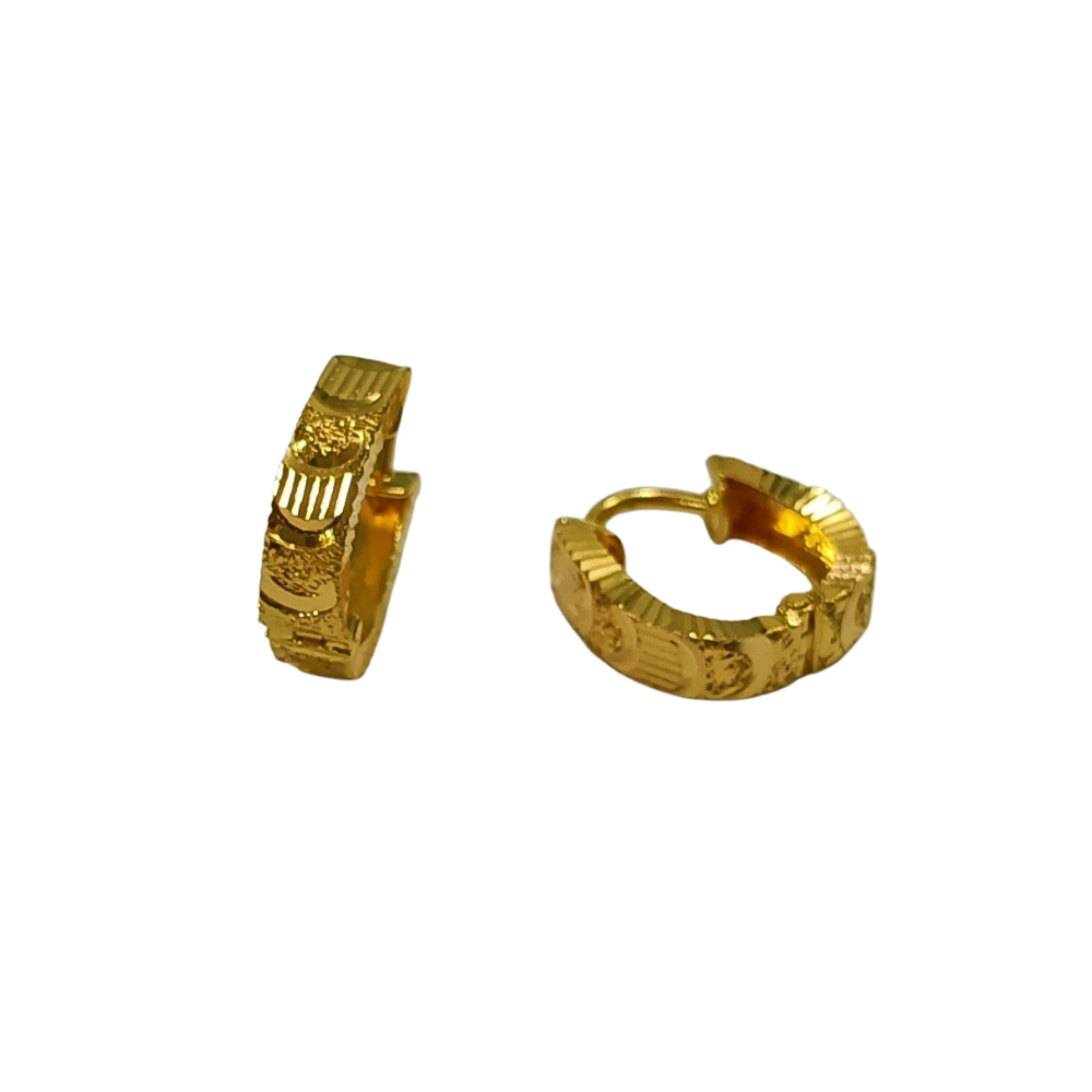 22k yellow gold trendy ethnic bali w6318