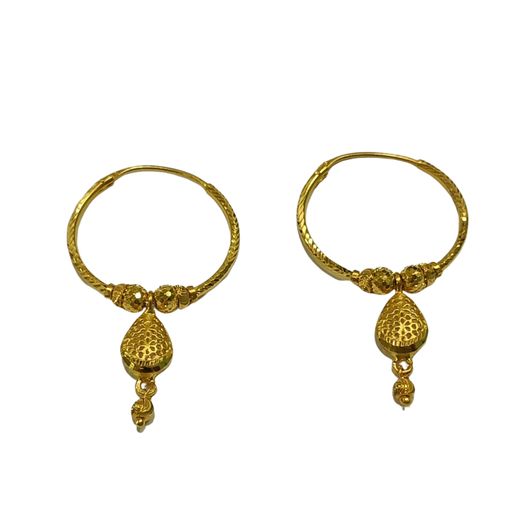 22k yellow gold divine design bali w3692