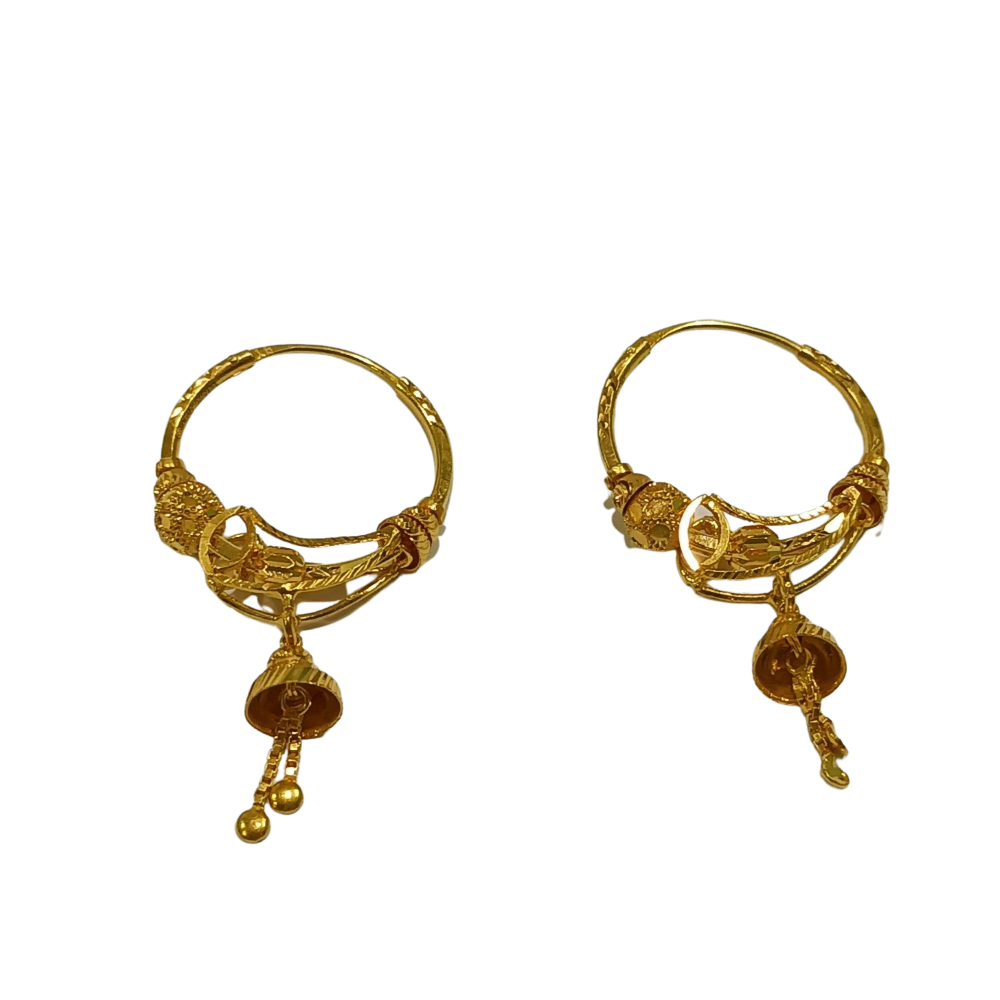 22k yellow gold fine design bali w2173