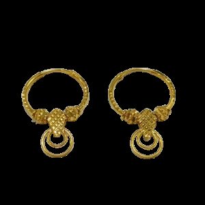 22k Yellow Gold Unique Design Bali W3169