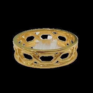 22k Yellow Gold Dazzling Ring For Mens