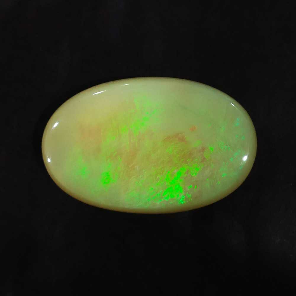 27.20ct oval multicolored opal