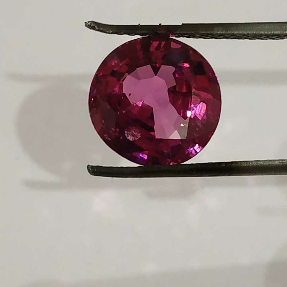 6.65ct round pink spinel