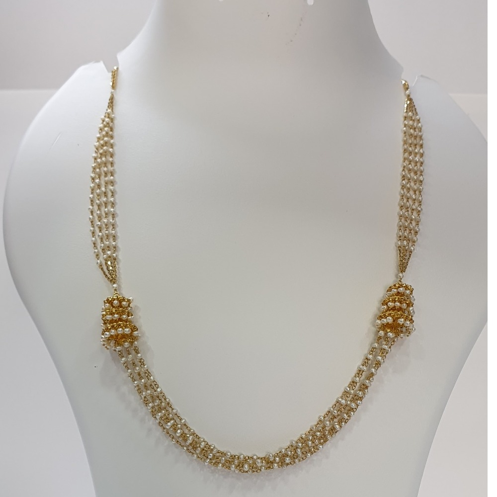 18k gold designer moti chain