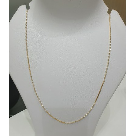 18k gold moti chain