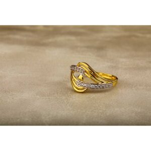 916 Gold Casting ladies ring