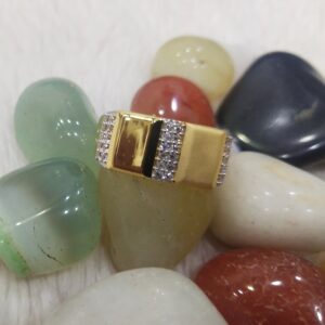 916 Gold CZ Fancy Ring For Men MC-GR1
