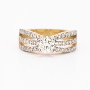 18ct gold diamond solitair ring
