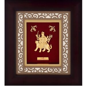22K Gold Ambe Mata Photo Frame AJ-13