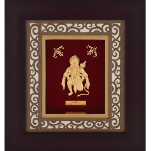22K Gold Plated Hanumanji Photo Frame AJ-08