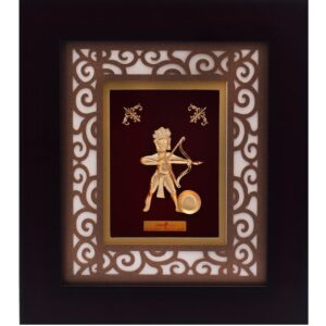 916 Gold Plated Ghanta Karan Mahavir Photo Frame AJ-07