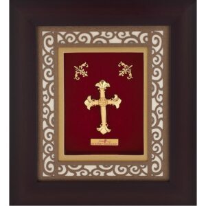 916 Gold Plated Cross Photo Frame AJ-04