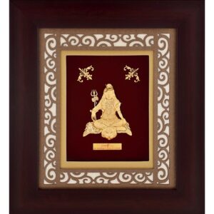916 Gold Plated Shivji Photo Frame AJ-02