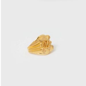 22kt gold plain regal design rings