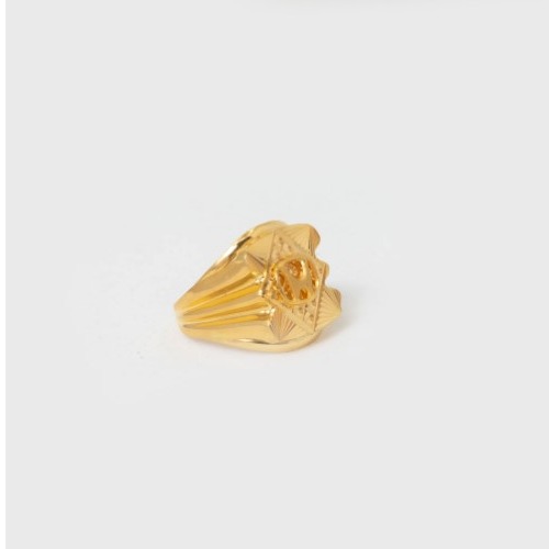 22kt gold plain regal design rings